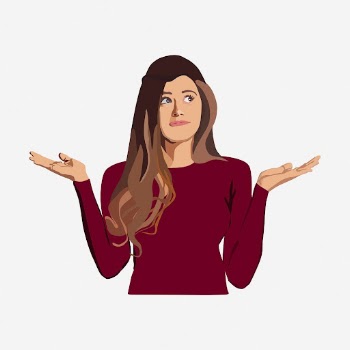 Confused woman clipart illustration. Free | Free Photo - rawpixel