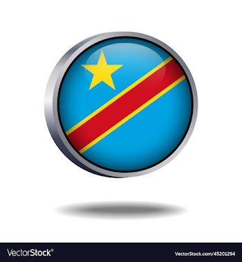congo flag button
