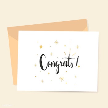 Congrats greeting card | Free stock vector - 566616