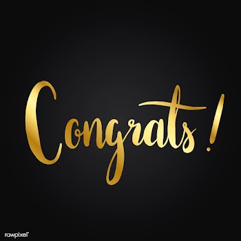 Congrats typography style vector | Free stock vector - 517720