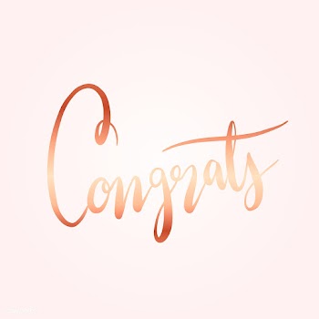 Congrats typography wording style vector | Free stock vector - 517877