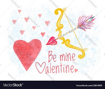Congratulation card on Saint Valentines Day vector image