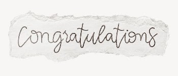 Congratulations word sticker, ripped paper | Free PSD - rawpixel