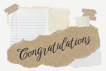 Congratulations word typography, aesthetic paper | Free PSD - rawpixel