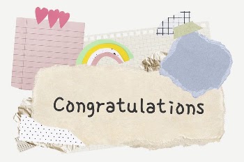 Congratulations word typography, aesthetic paper | Free PSD - rawpixel