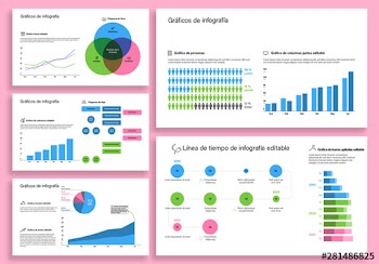 Conjunto de elementos de infografía