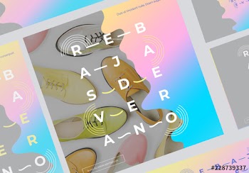 Conjunto futurista para redes sociales