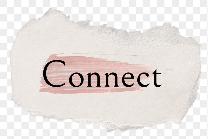 Connect png ripped paper word | Free PNG - rawpixel