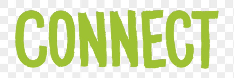 Connect png word sticker typography, | Free PNG - rawpixel