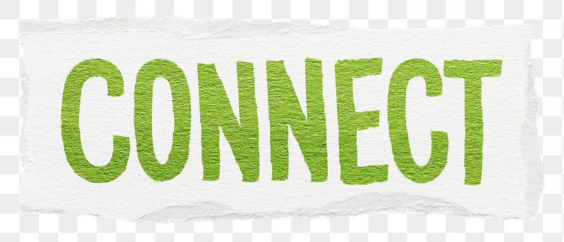 Connect png word sticker typography, | Free PNG - rawpixel