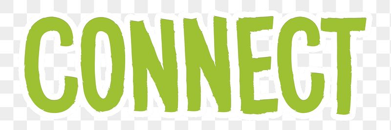 Connect png word sticker typography, | Free PNG - rawpixel