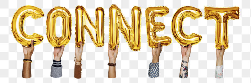 Connect word png, hands holding | Free PNG - rawpixel