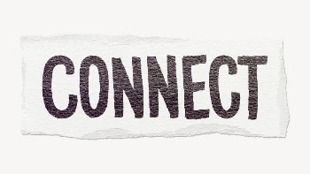 Connect word, ripped paper typography | Free PSD - rawpixel