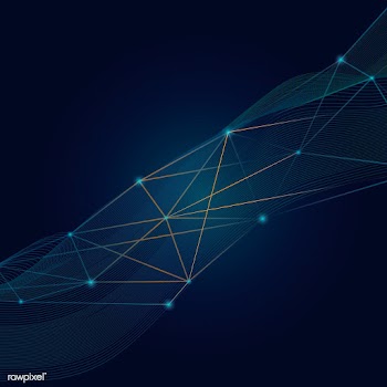 Connections blue background | Free stock vector - 579823