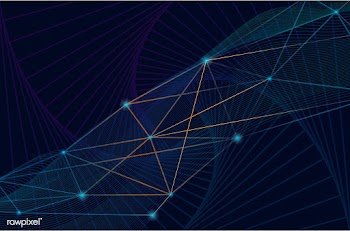Connections blue background | Free stock vector - 579840