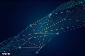 Connections blue background | Free stock vector - 579877