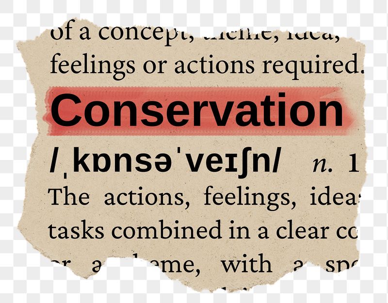 Conservation png word sticker, torn | Free PNG - rawpixel