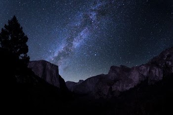 constellation above mountain