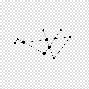 CONSTELLATION , black lines illustration transparent background PNG clipart