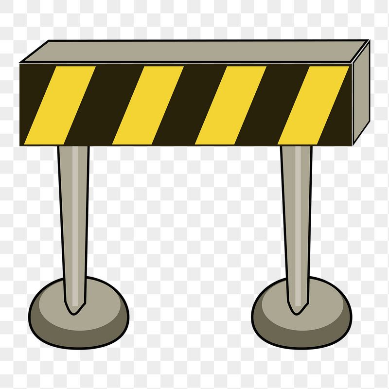 Construction barrier png sticker illustration, | Free PNG - rawpixel