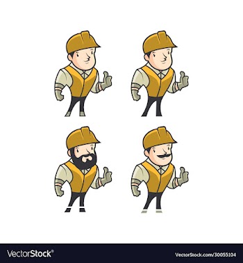 construction mascot character