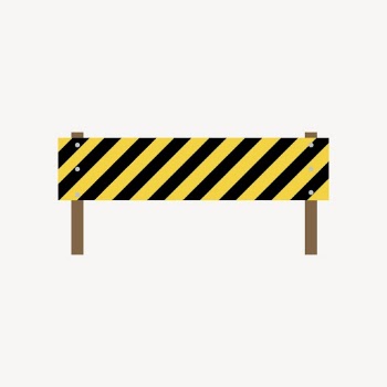 Construction sign sticker, traffic illustration | Free Vector - rawpixel