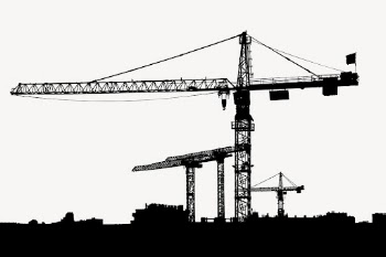 Construction site silhouette background, industrial | Free PSD - rawpixel