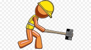 construction worker clip art solid swing+hit playing sports