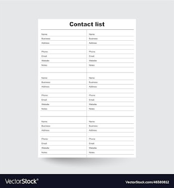 contact list