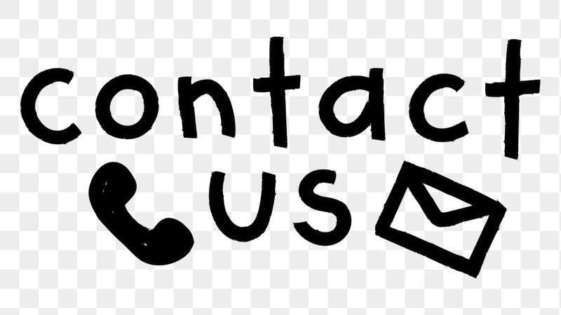 Contact us png word sticker | Free PNG - rawpixel