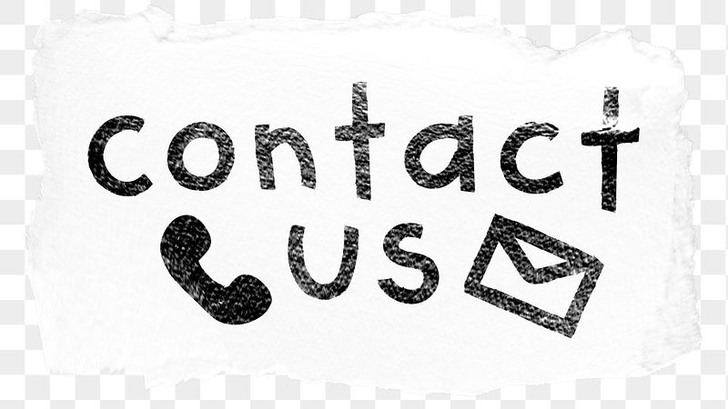 Contact us png word sticker | Free PNG - rawpixel