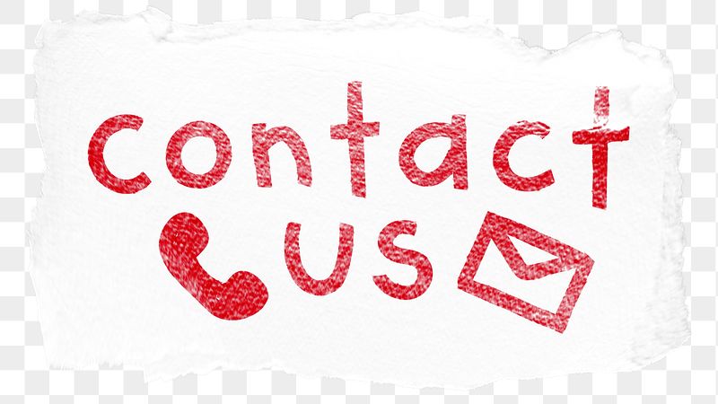 Contact us png word sticker | Free PNG - rawpixel