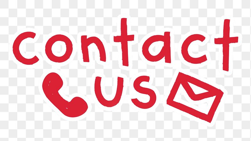 Contact us png word sticker | Free PNG - rawpixel