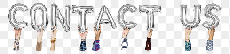 Contact us word png, hands | Free PNG - rawpixel