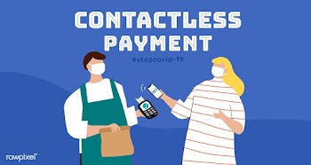 Contactless payment during covid-19 outbreak template vector | Free  vector - 2309719