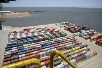 Container port. Original public domain | Free Photo - rawpixel