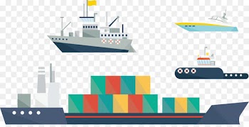Container ship Boat Icon - Large container ship vector 