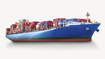 Container ship sticker, transport vehicle | Free PSD - rawpixel
