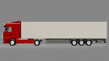 Container Truck PNG High-Quality Image