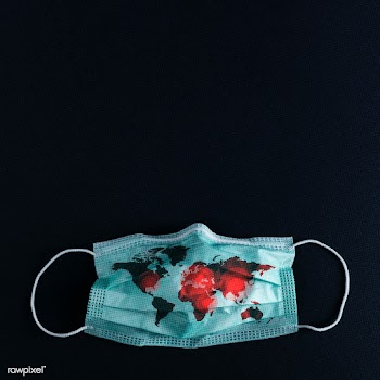 Contaminated world map on surgical mask | Free  photo - 2312531