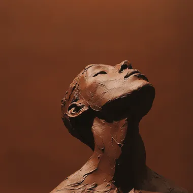Contemplation in Clay: A Silhouette of Mystery and Expression Contemplation in Clay: A Silhouette of Mystery and Expression