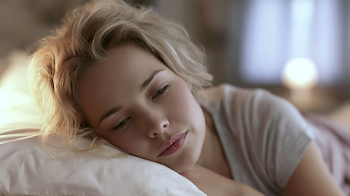 Contemplative Morning in Bed