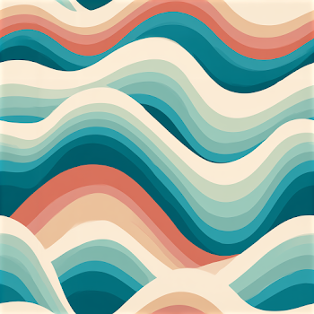 Contemporary Abstract Wave Pattern