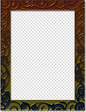 Contemporary Frames, brown and black frame graphic transparent background PNG clipart