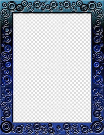 Contemporary Frames, square blue frame transparent background PNG clipart