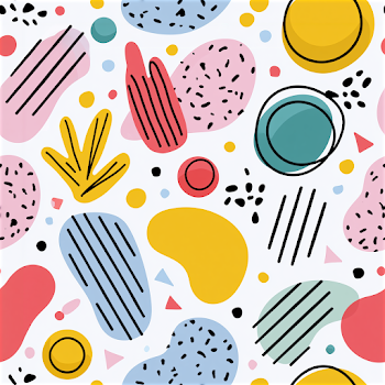 Contemporary Memphis Style Pattern