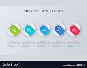  					Contemporary minimalist infographic design vector image														