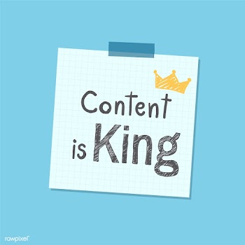 Content is king note illustration | Free stock vector - 412536