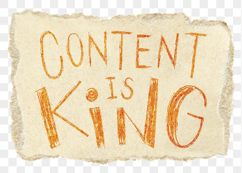Content is king png word | Free PNG - rawpixel