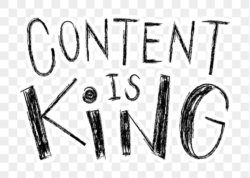 Content is king png word | Free PNG - rawpixel